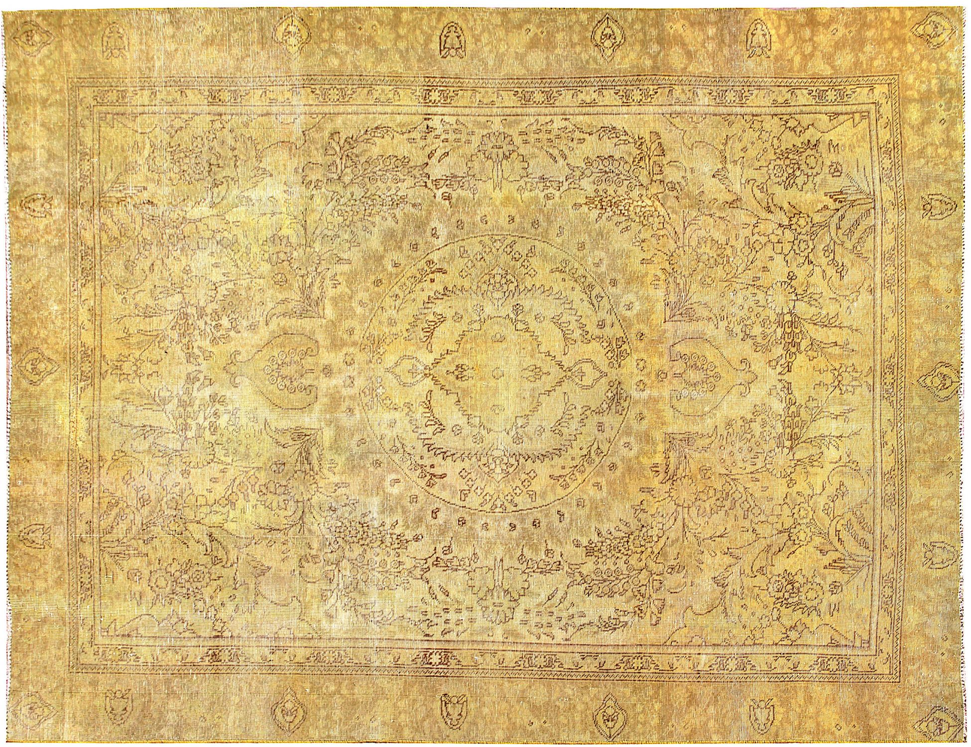 Persialaiset vintage matot  keltainen <br/>310 x 214 cm