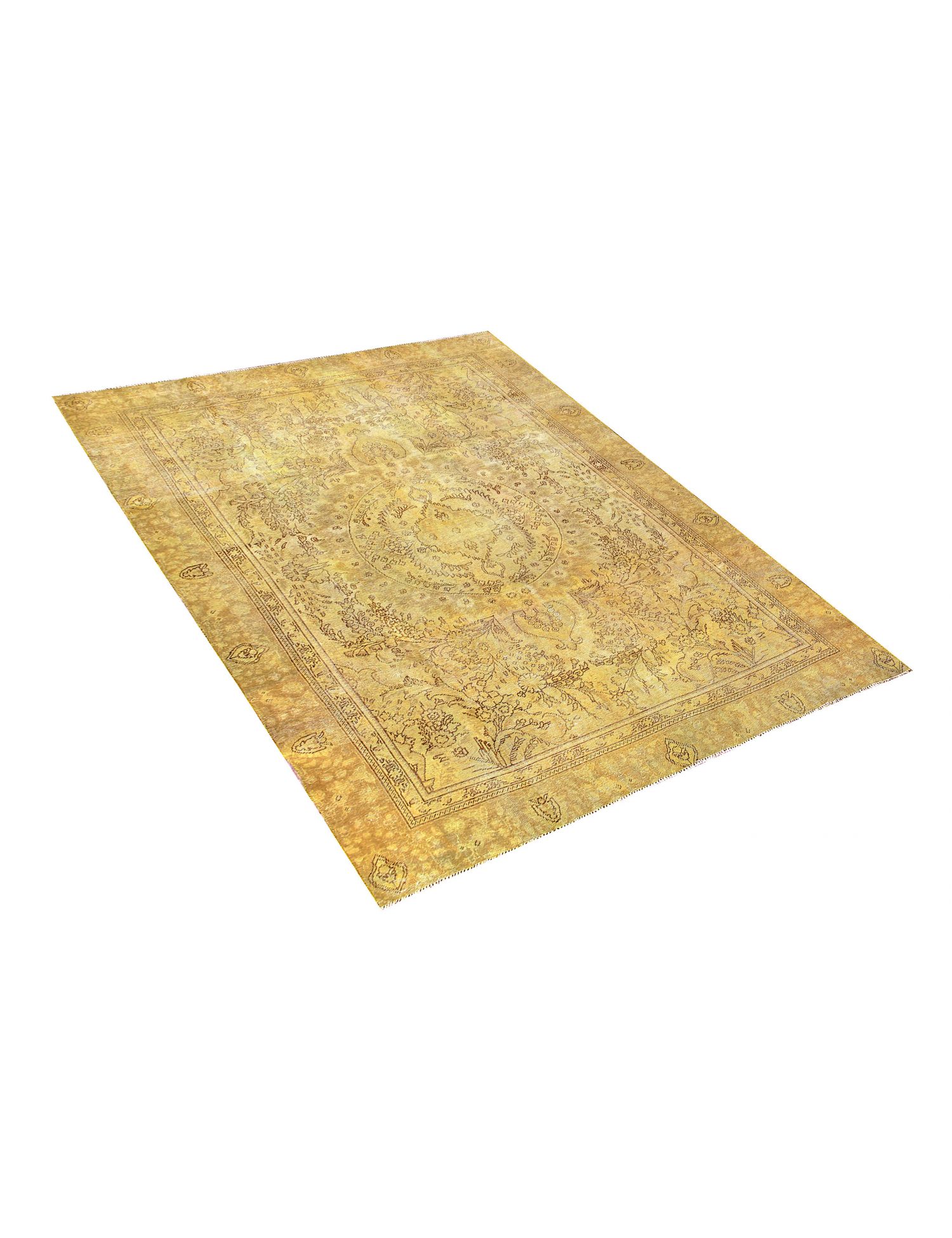 Persisk vintagetæppe  gul <br/>310 x 214 cm