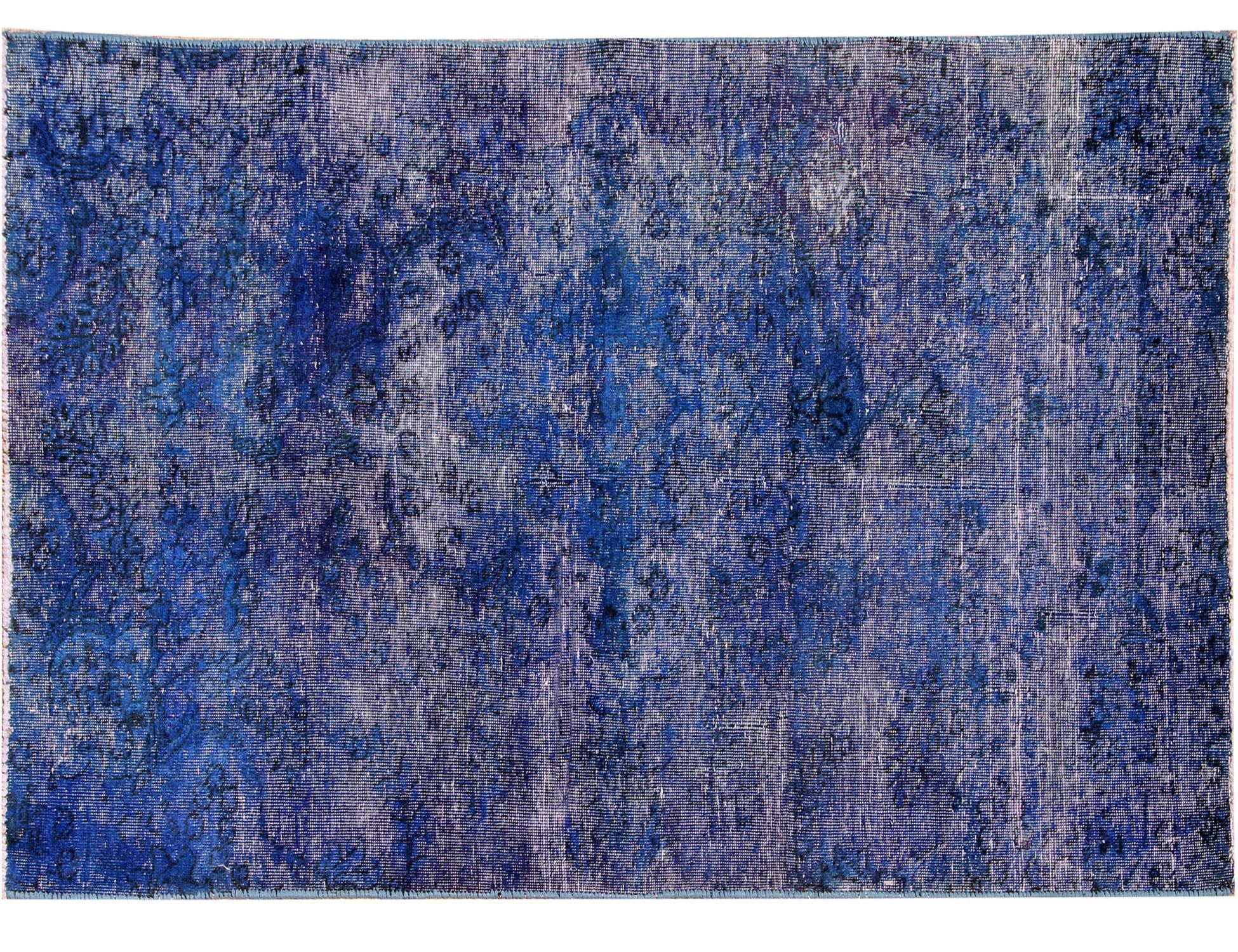 Persisk vintage teppe  blå <br/>205 x 105 cm