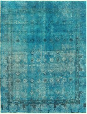 Alfombra persa vintage 300 x 220 turquesa