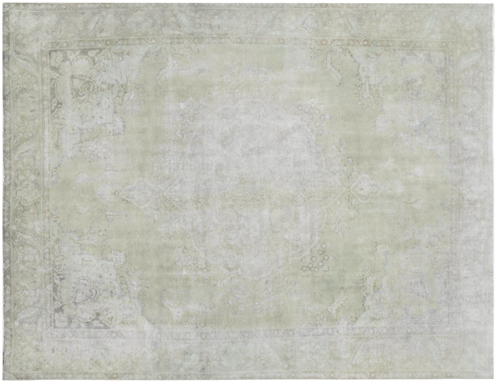 Tappeto vintage persiano  verde <br/>378 x 276 cm