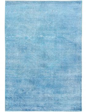 Perzisch vintage tapijt 262 x 138 blauw