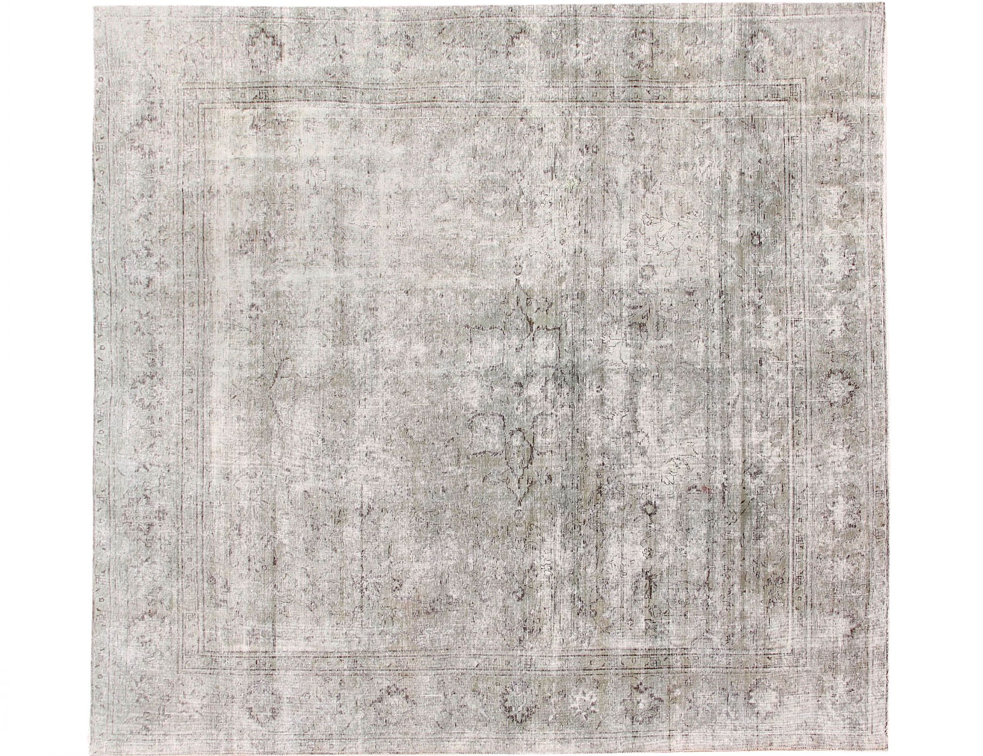 Tapis persan vintage  grise <br/>328 x 284 cm