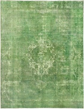 Perzisch vintage tapijt 365 x 276 groen