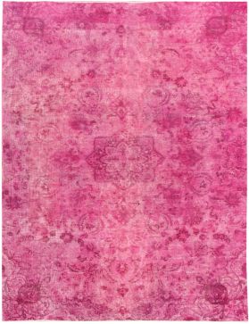 Persian vintage carpet 293 x 195 pink 