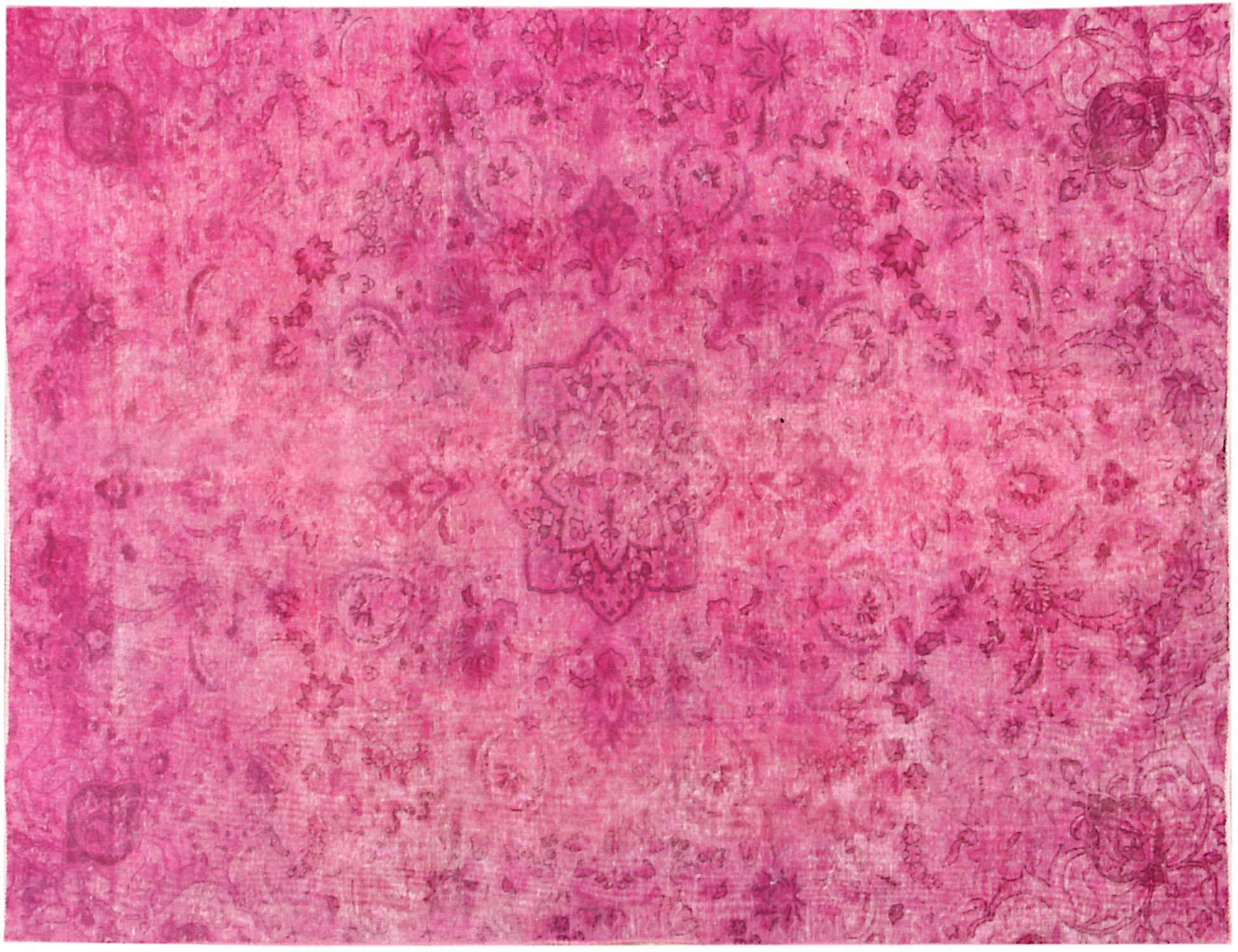 Tapis persan vintage  rose <br/>293 x 195 cm