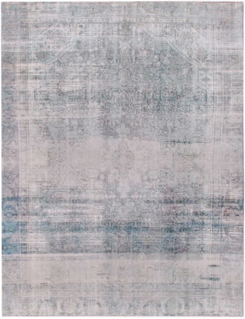 Blau Persien Persischer Vintage Teppich  356 x 262 cm