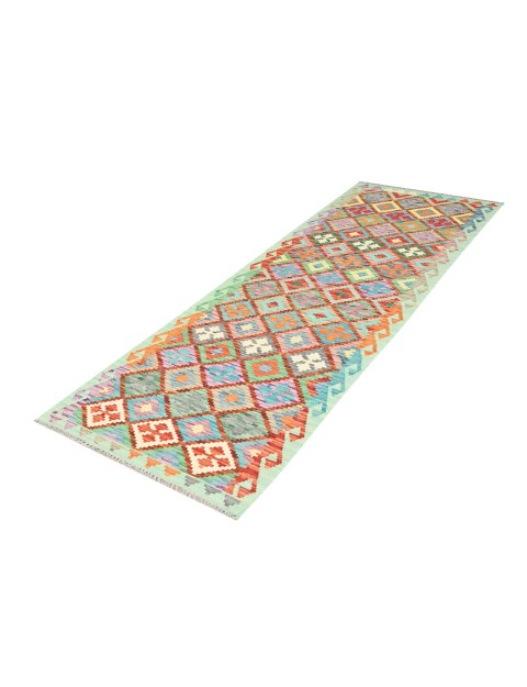 Multicolore Afghanistan Kelim  299 x 83 cm