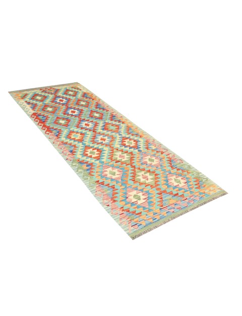 Mehrfarbig Afghanistan Kelim  242 x 78 cm