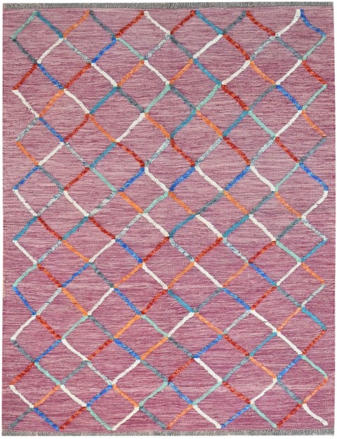 Multi kleur Afghanistan Kelim  192 x 153 cm