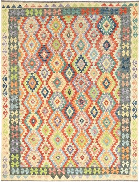 Flerfärgad Afghanistan Kelim  294 x 208 cm