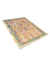Multifarvet Afghanistan Kelim  294 x 208 cm