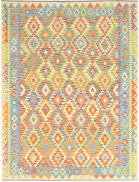 Mehrfarbig Afghanistan Kelim  299 x 204 cm
