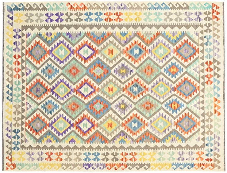 Mehrfarbig Afghanistan Kelim  298 x 201 cm