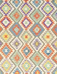 Mehrfarbig Afghanistan Kelim  298 x 201 cm