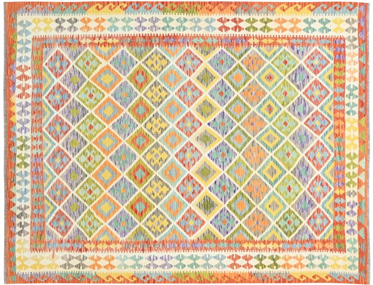 Multicolor  Afghanistan Kelim  302 x 253 cm
