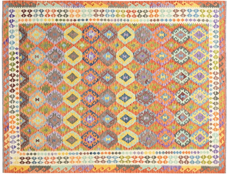 Multicolor Afghanistan Kelim  355 x 262 cm