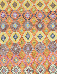 Multicolor Afghanistan Kelim  355 x 262 cm