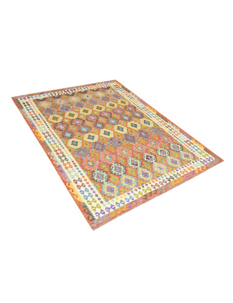 Flerfärgad Afghanistan Kelim  355 x 262 cm