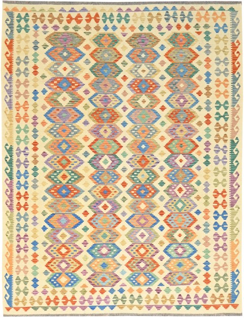 Mehrfarbig Afghanistan Kelim 347 x 253 cm