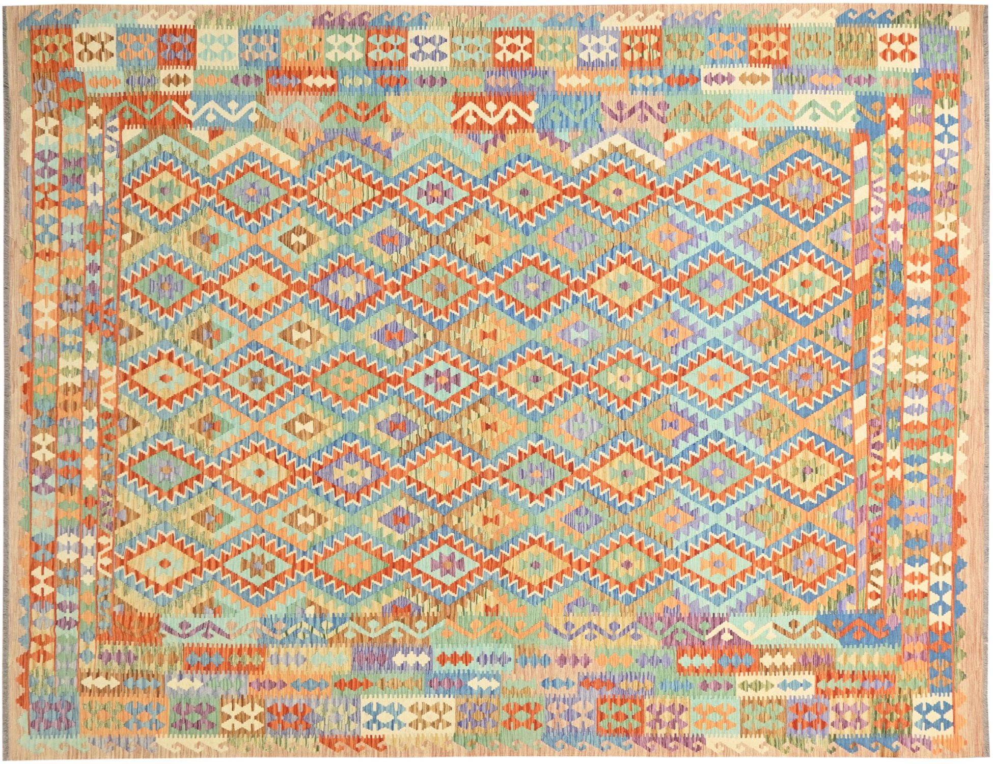 Kelim  multicolor  <br/>395 x 306 cm