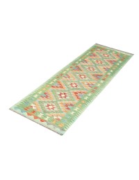 Vihreä Afghanistan Kelim  295 x 80 cm