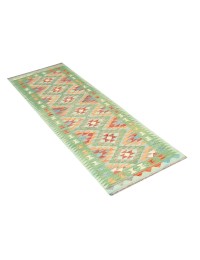 Vihreä Afghanistan Kelim  295 x 80 cm