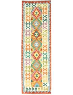 Flerfärgad Afghanistan Kelim  290 x 76 cm