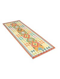 Monivärinen Afghanistan Kelim  290 x 76 cm