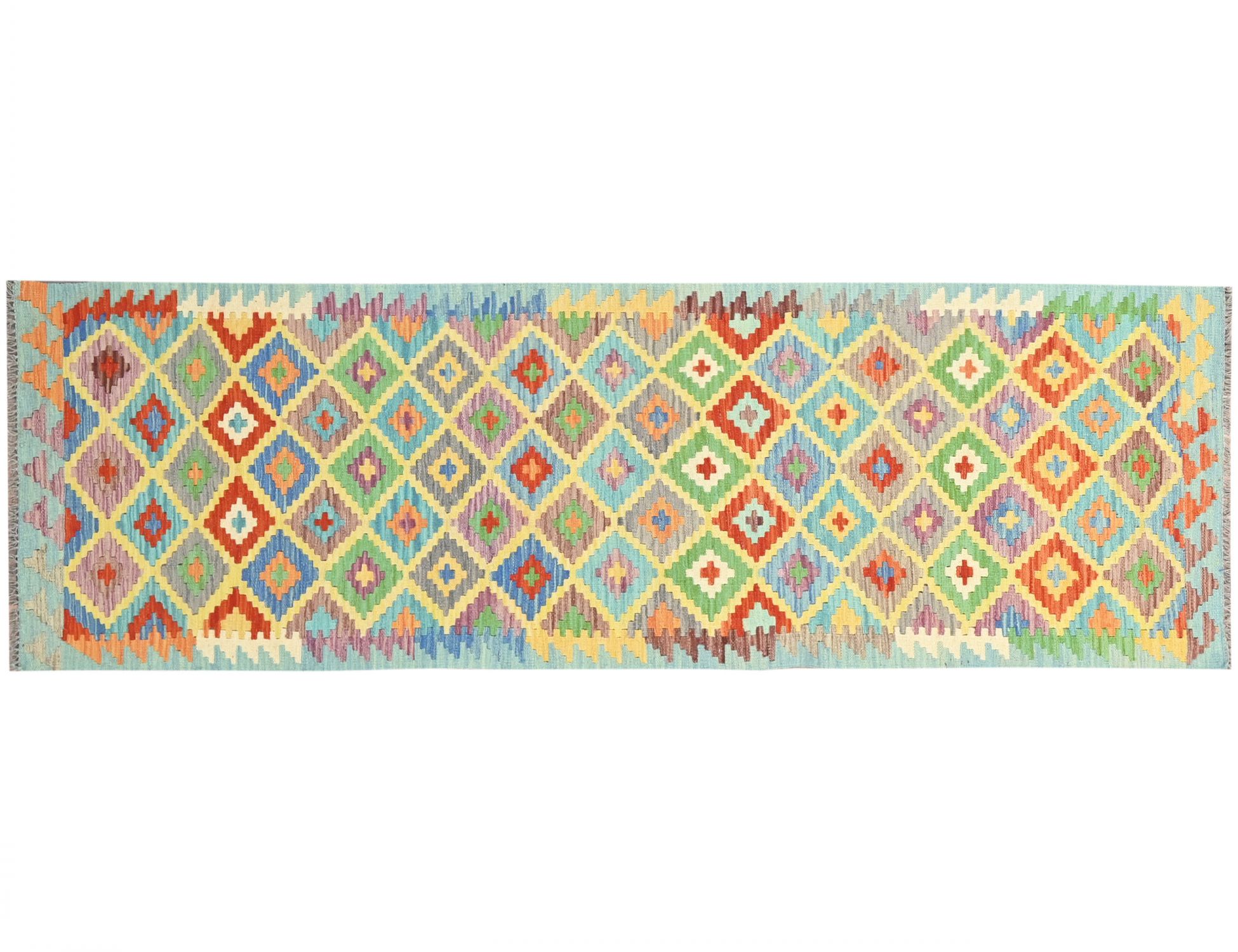 Kelim  multicolore <br/>304 x 82 cm