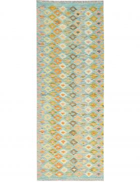 Kelim  verde <br/>194 x 64 cm