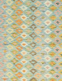 Grøn Afghanistan Kelim  194 x 64 cm