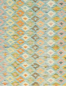 Grön Afghanistan Kelim 194 x 64 cm - view 3
