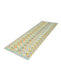 Grøn Afghanistan Kelim  194 x 64 cm