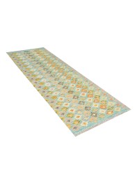 Grøn Afghanistan Kelim  194 x 64 cm