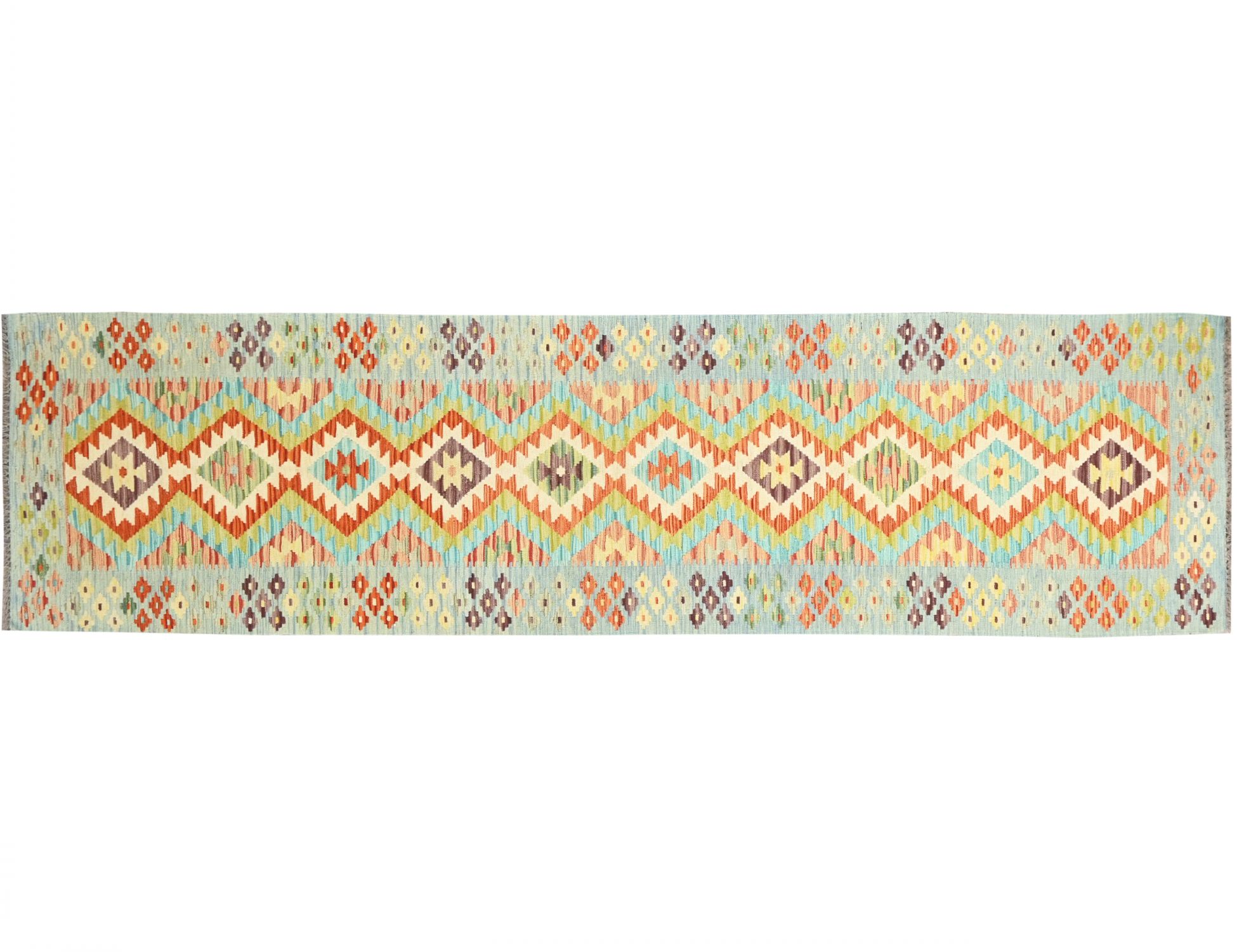 Kelim  multicolor  <br/>398 x 83 cm
