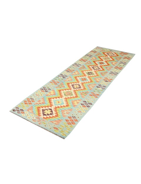 Multicolore Afghanistan Kelim  398 x 83 cm