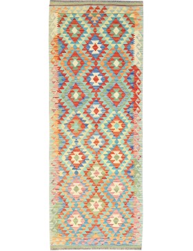 Mehrfarbig Afghanistan Kelim  242 x 78 cm