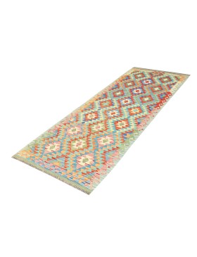 Mehrfarbig Afghanistan Kelim  242 x 78 cm