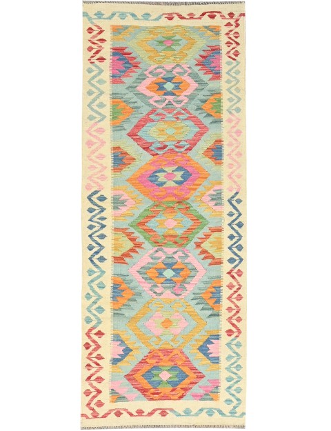 Multicolore Afghanistan Kelim  240 x 81 cm