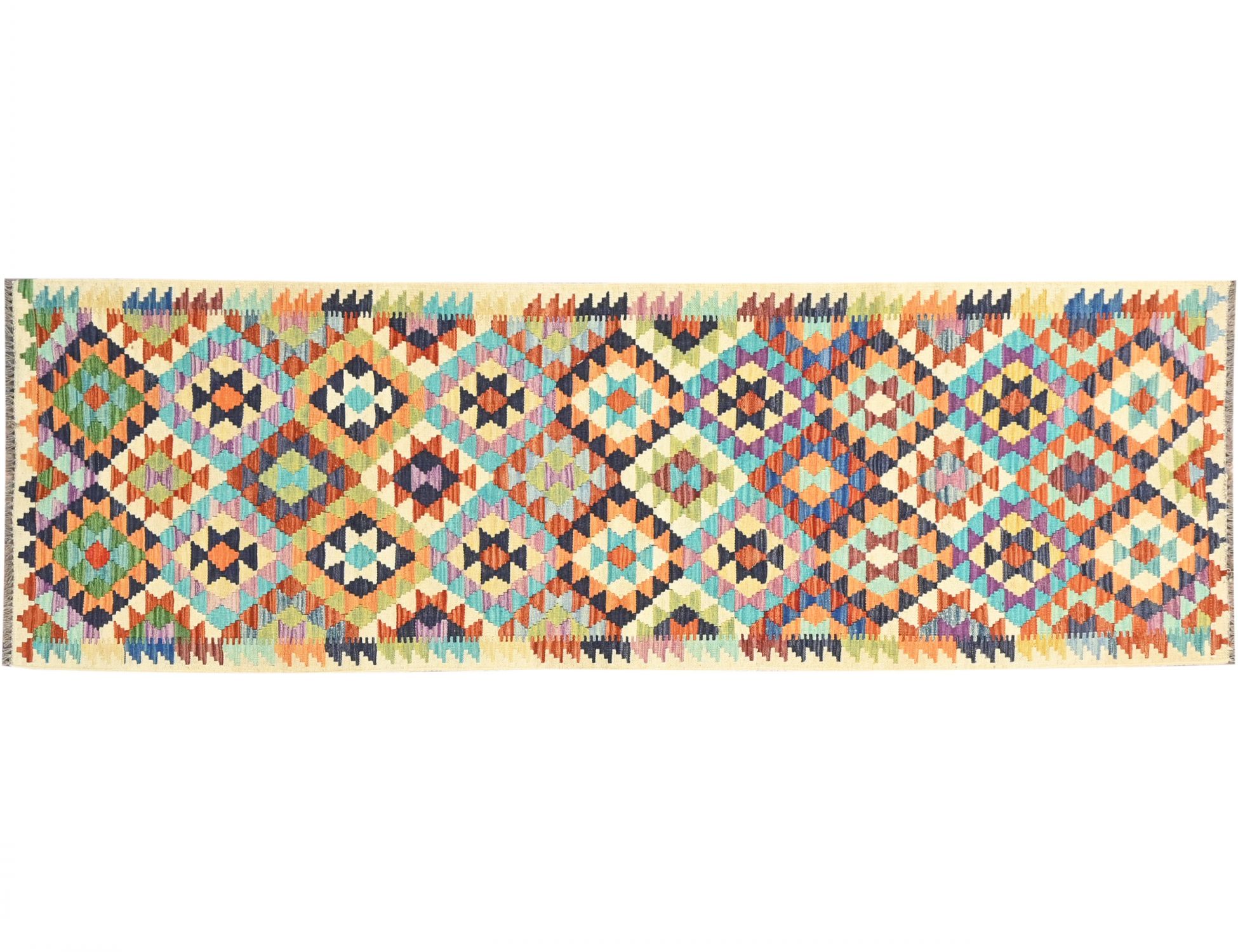 Kelim  monivärinen <br/>279 x 77 cm