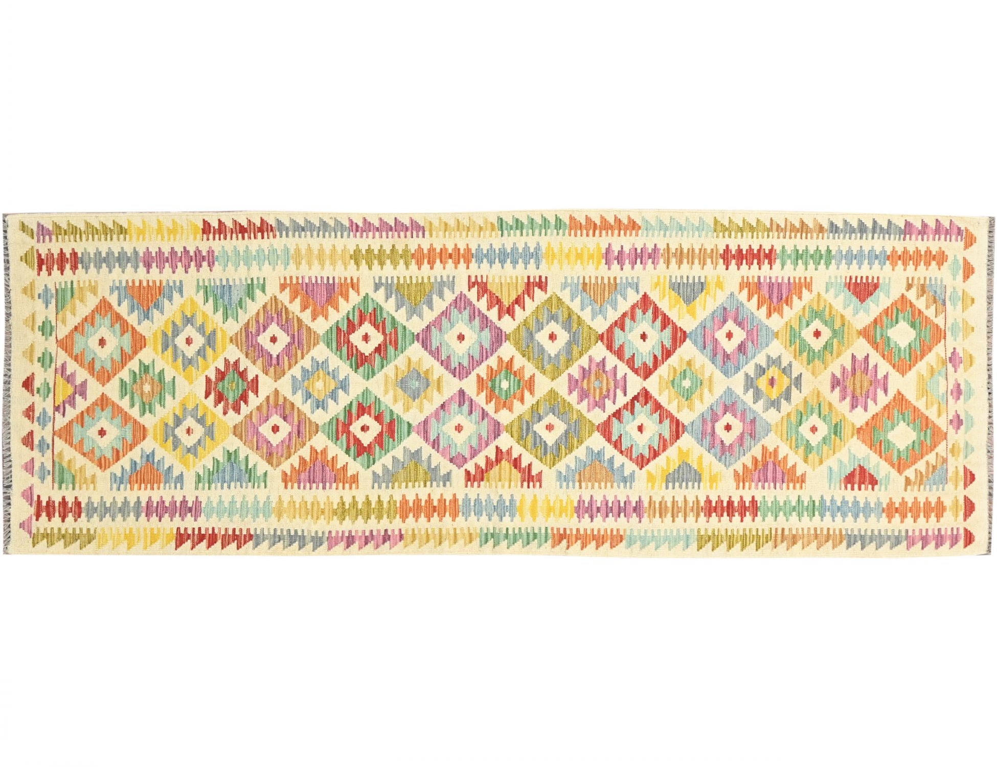 Kelim  multicolor  <br/>288 x 86 cm