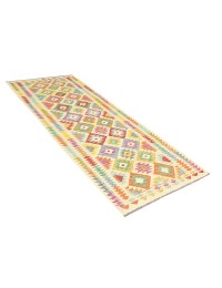 Multifarvet Afghanistan Kelim  288 x 86 cm