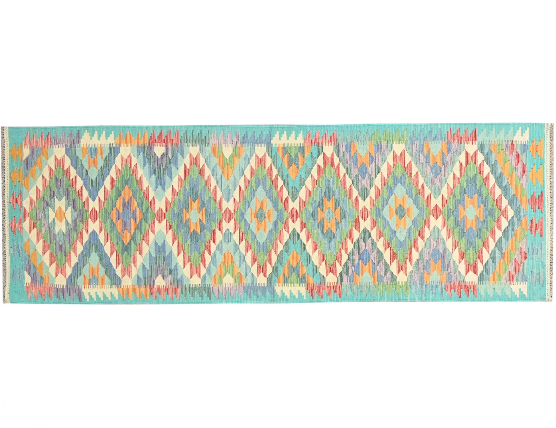 Kelim  multicolore <br/>293 x 80 cm