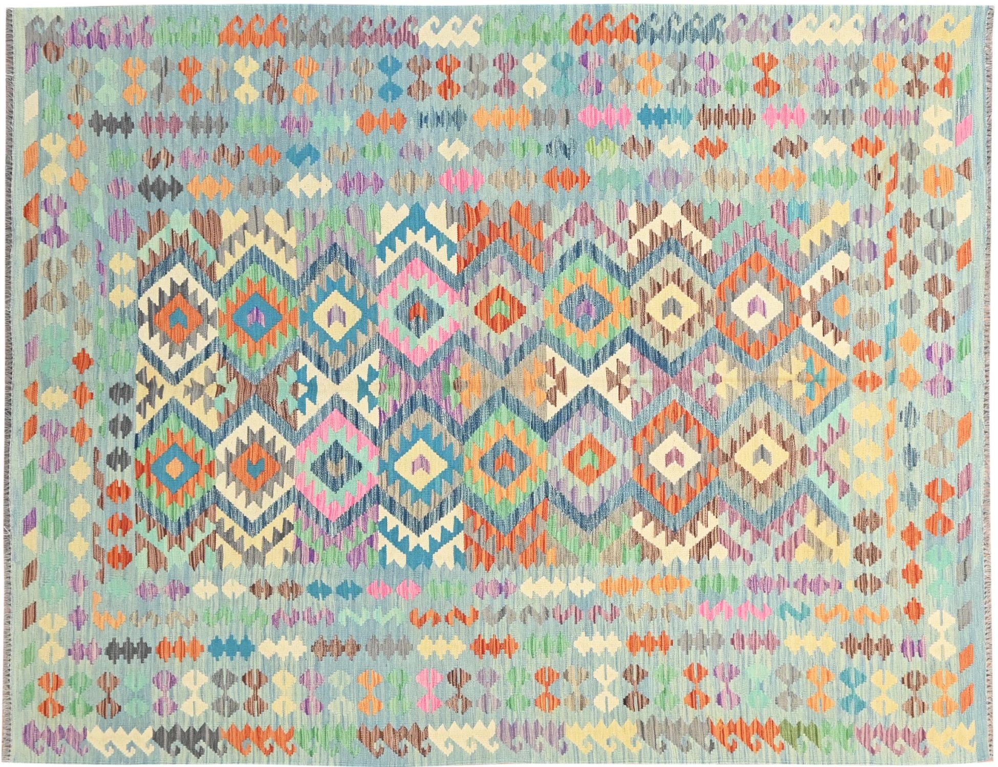 Kelim  blu <br/>293 x 195 cm