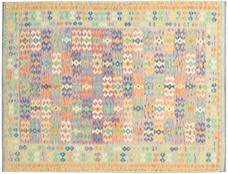 Multicolor Afghanistan Kelim  291 x 207 cm