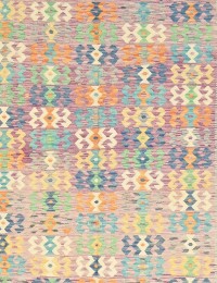 Multicolor Afghanistan Kelim  291 x 207 cm