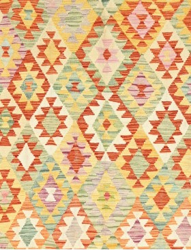 Mehrfarbig Afghanistan Kelim  238 x 183 cm