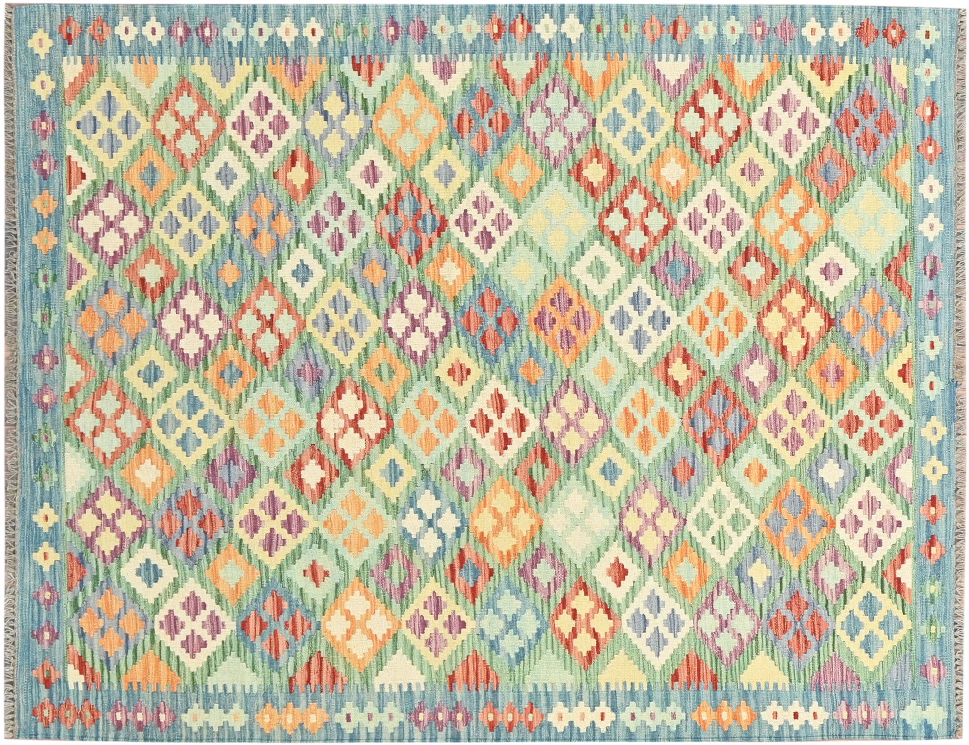 Kelim  multicolor  <br/>195 x 160 cm