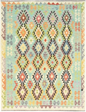 Multi kleur Afghanistan Kelim  240 x 181 cm